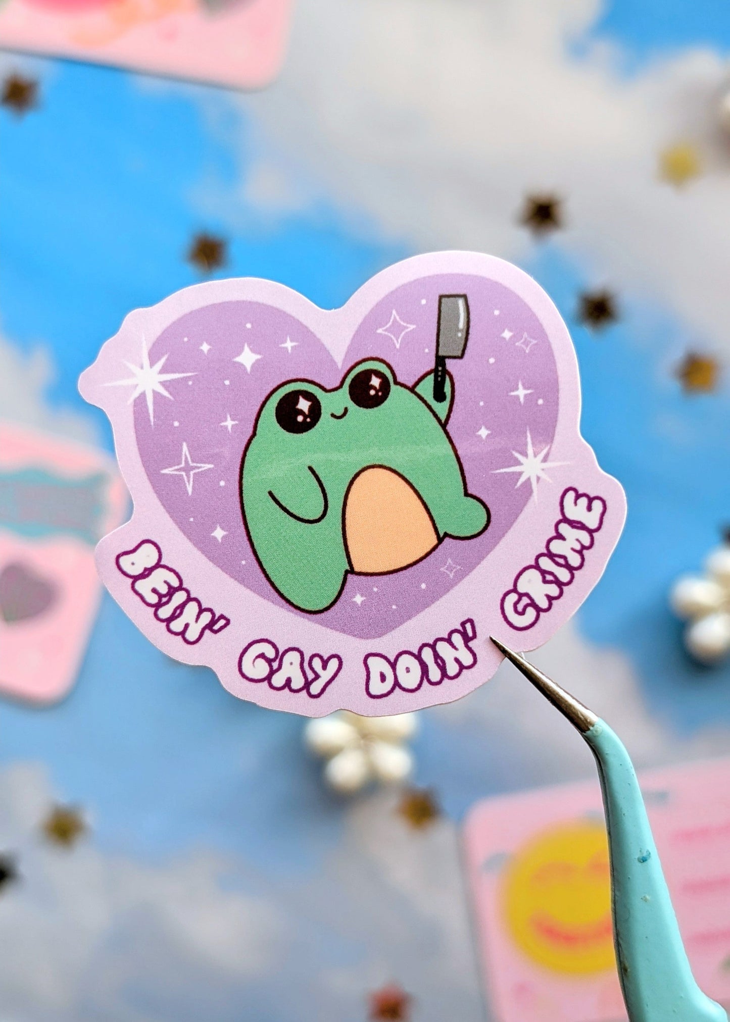 Bein' Gay, Doin' Crime Sticker