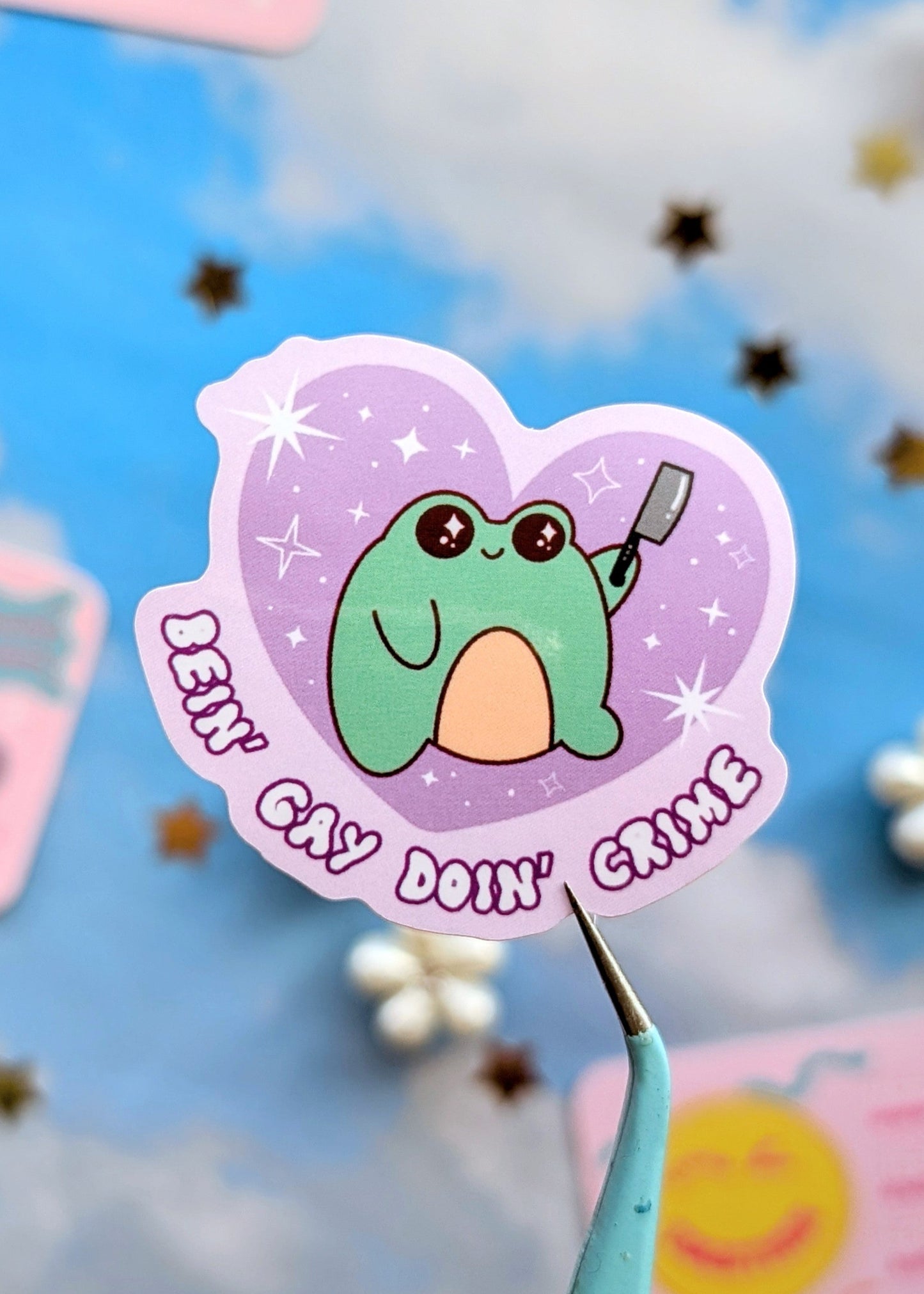 Bein' Gay, Doin' Crime Sticker