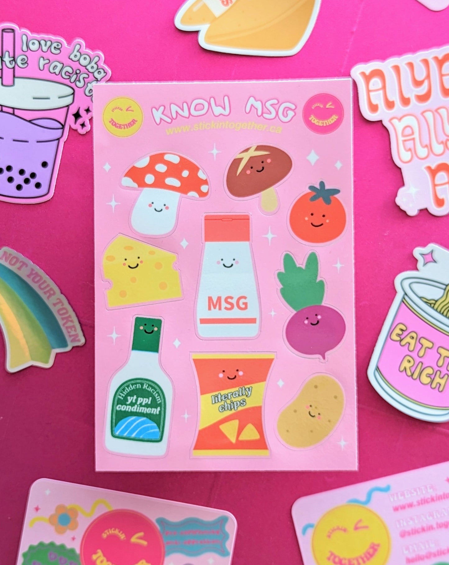 Know MSG Sticker Sheet