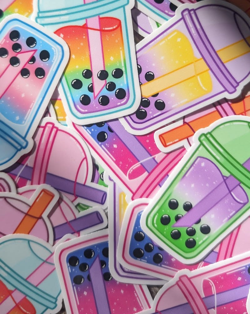 Queer Boba Stickers