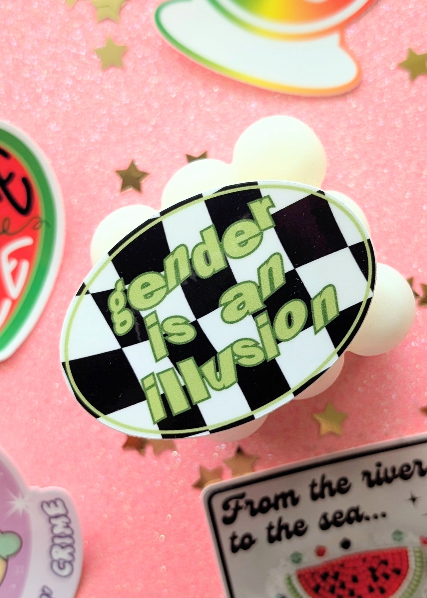 Gender is an Illusion Sticker