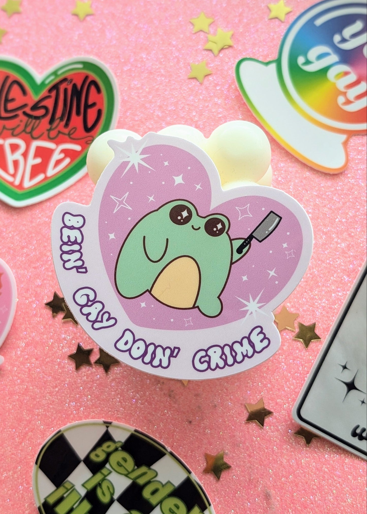 Bein' Gay, Doin' Crime Sticker