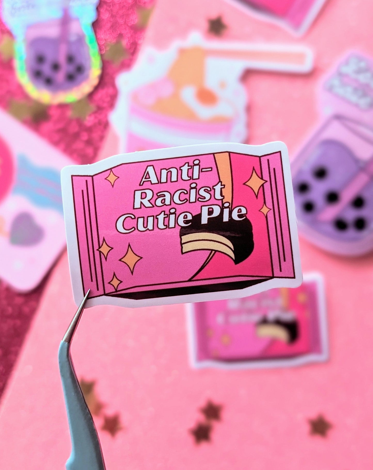 Anti-Racist Cutie Pie Sticker