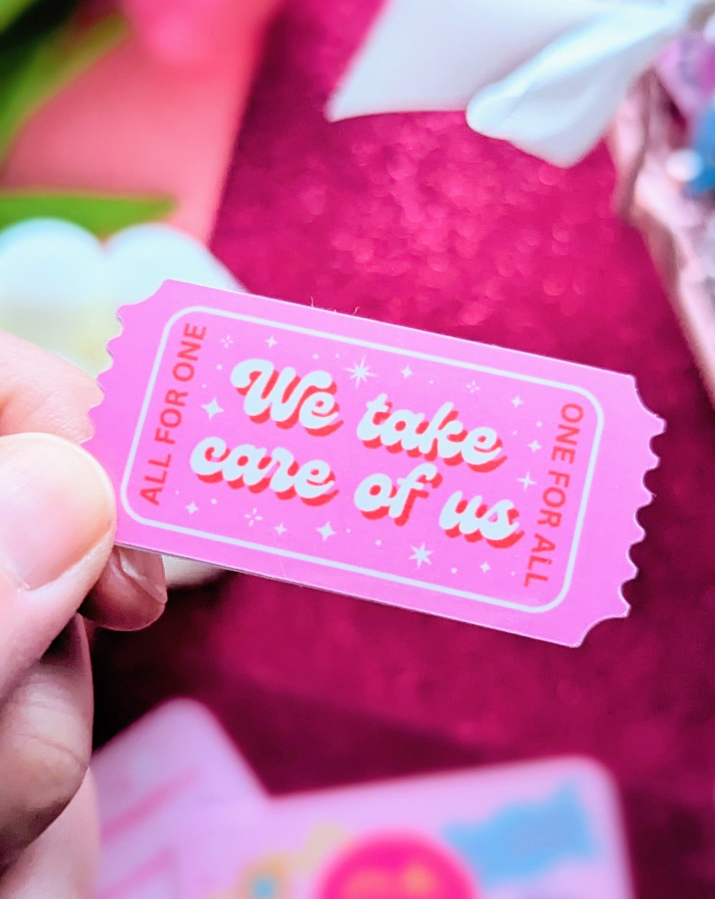We Take Care of Us Sticker