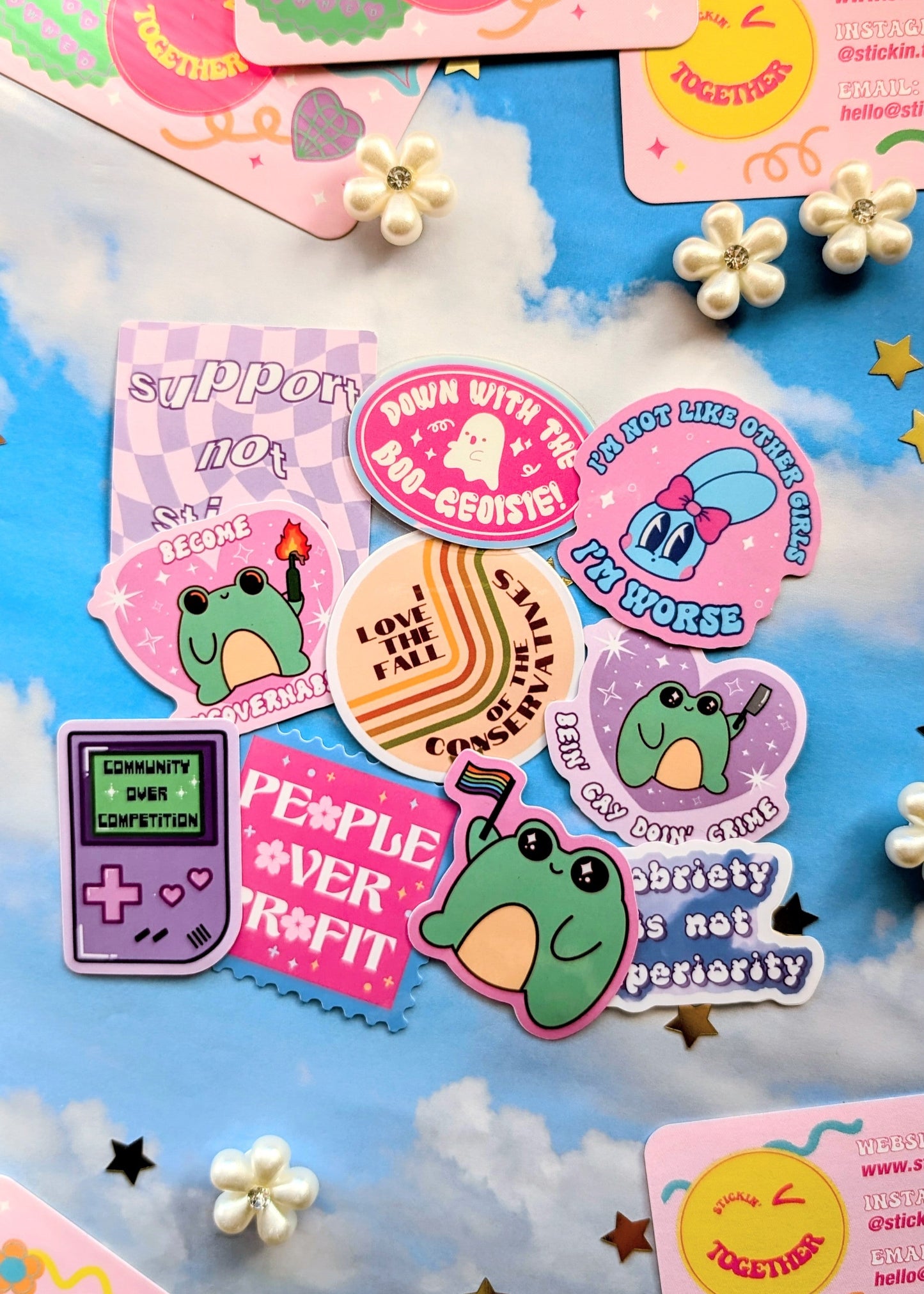 Community Over Competition Sticker