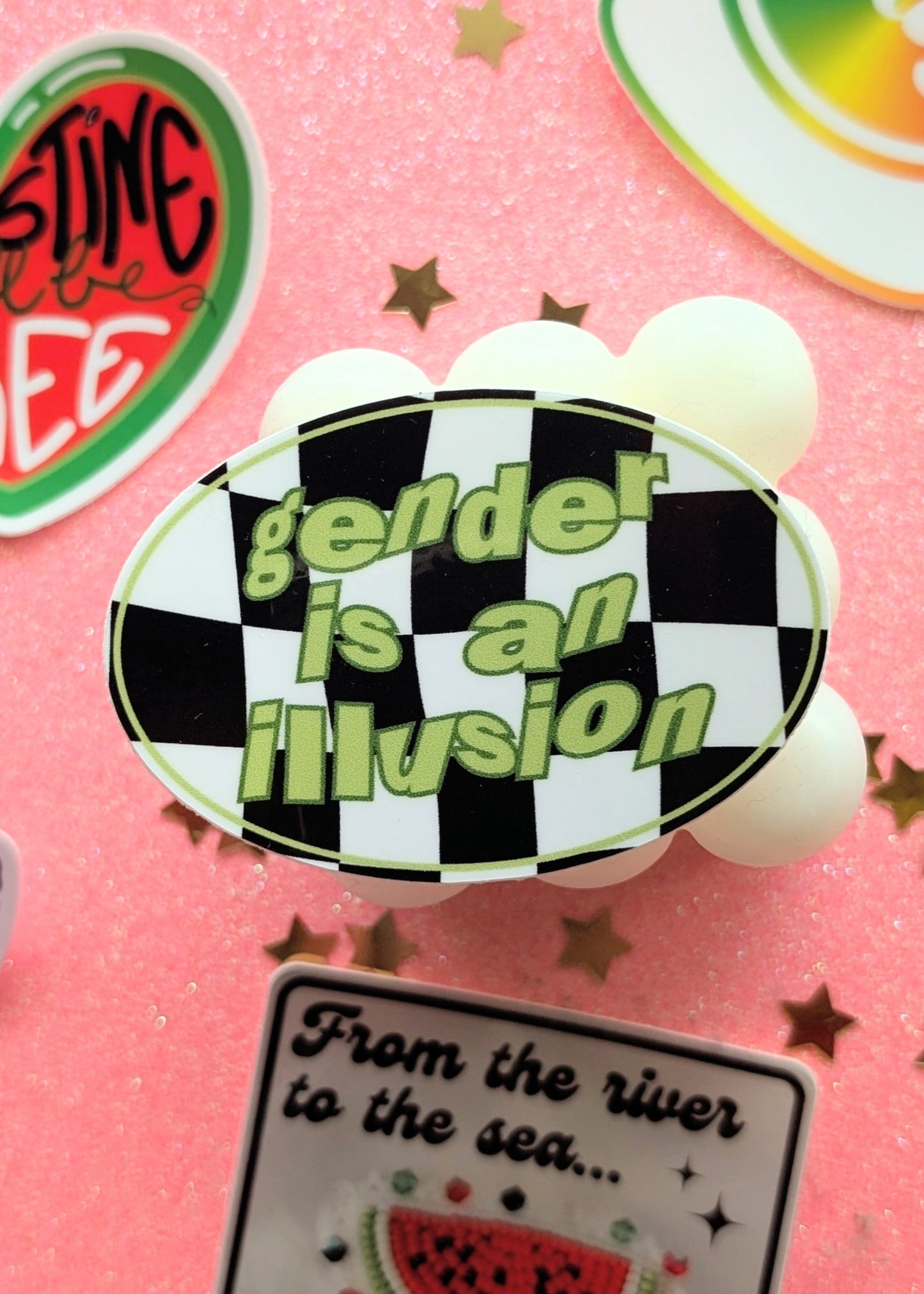 Gender is an Illusion Sticker