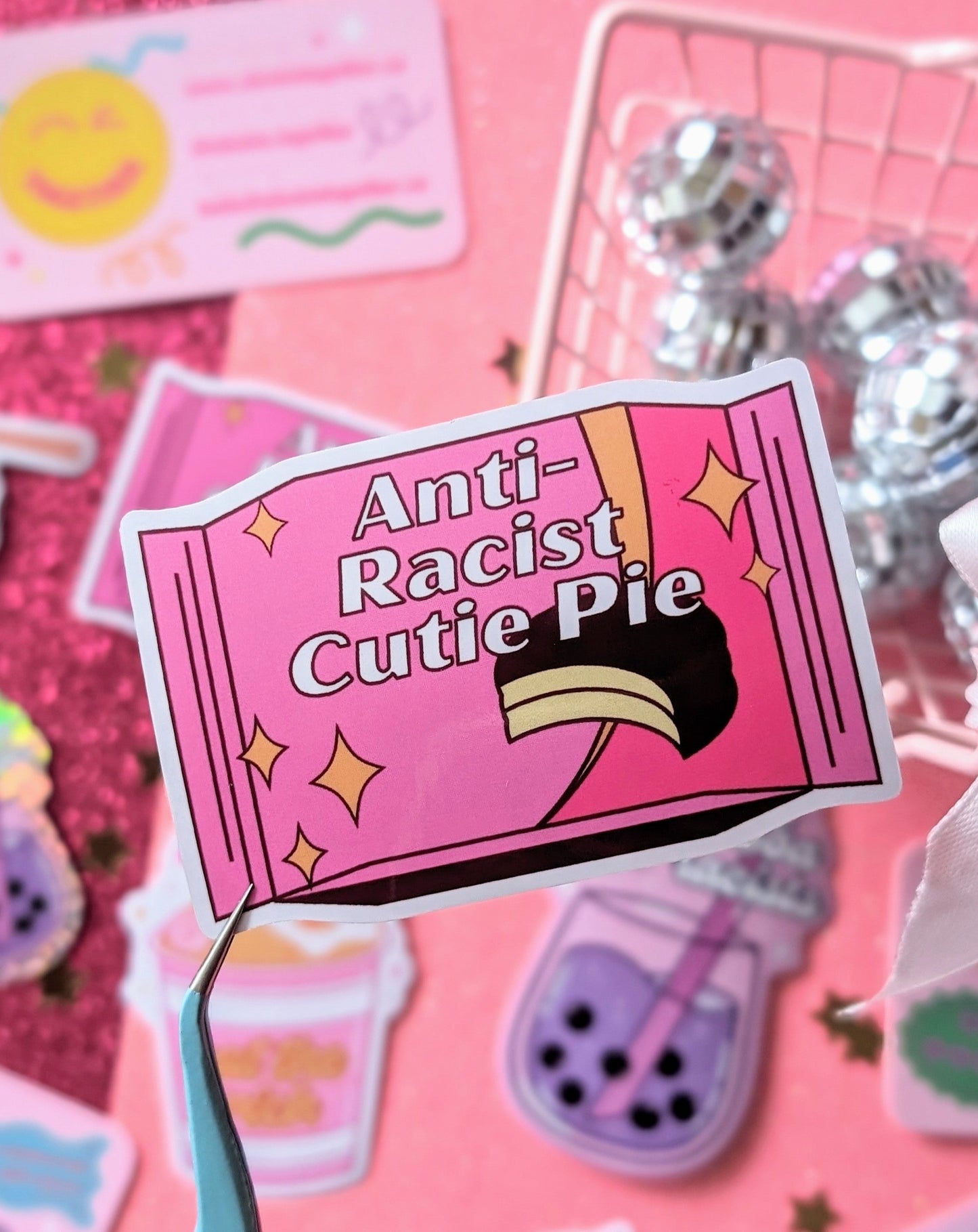 Anti-Racist Cutie Pie Sticker