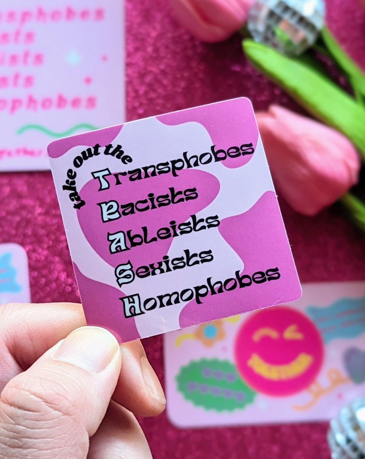 Take out the T.R.A.S.H Sticker