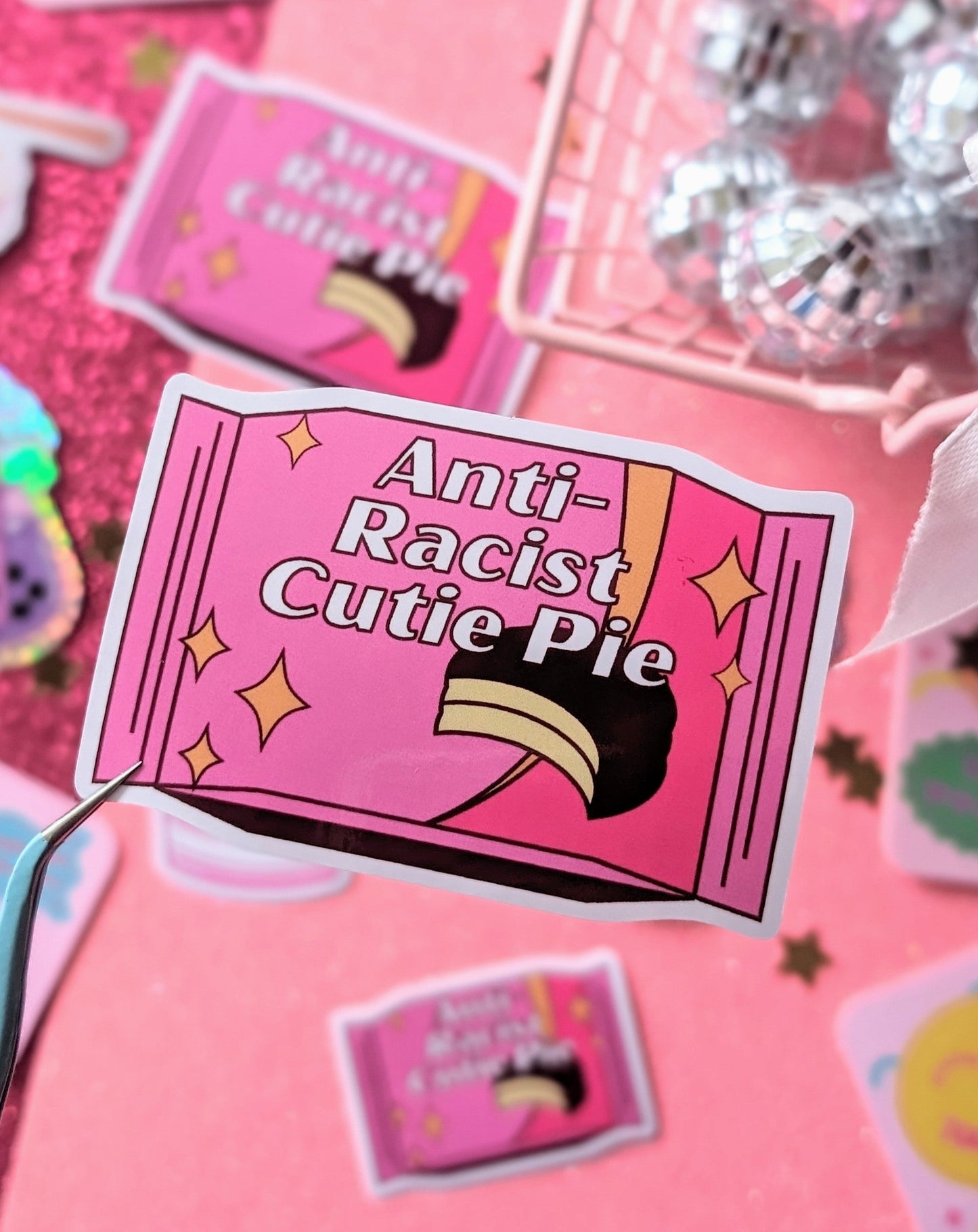 Anti-Racist Cutie Pie Sticker