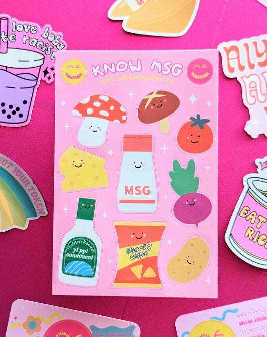 Know MSG Sticker Sheet