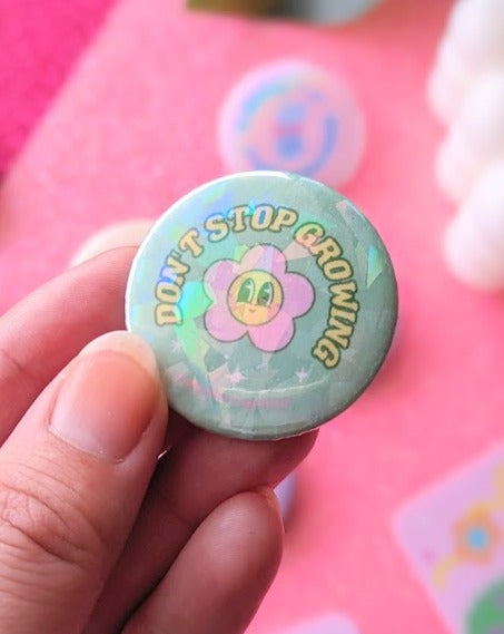 Cutie Pie Cartoons Sparkly Button Pins