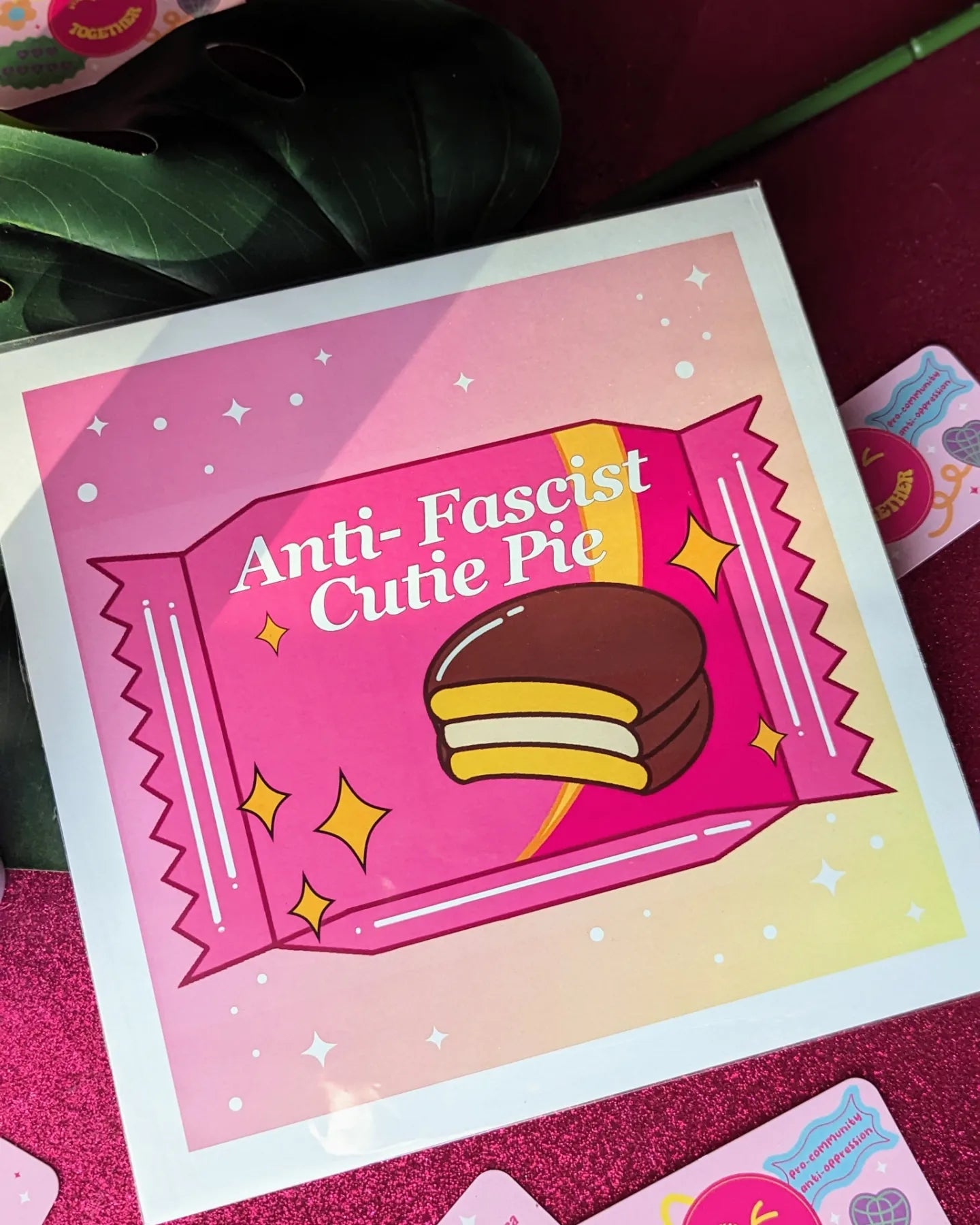 Anti-Fascist Cutie Pie Art Print (B Grade)