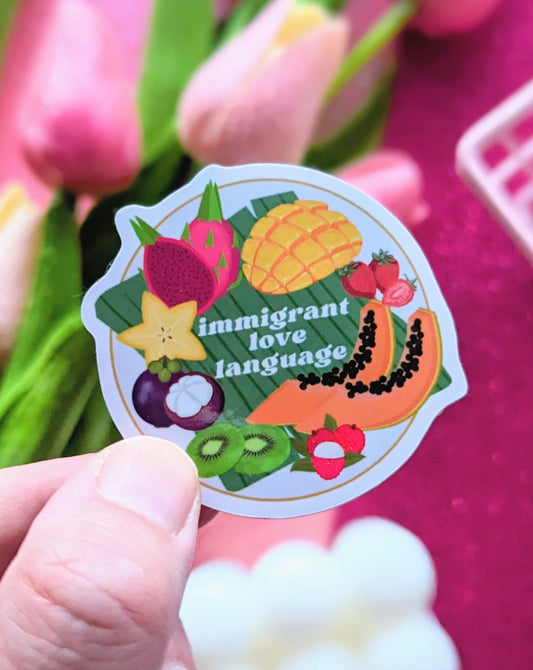 Immigrant Love Language Sticker