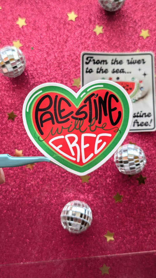 Palestine Will Be Free! Donation Sticker